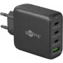 Goobay Ladegerät 64819 AC-Schnellladegerät für den Innenbereich Schwarz 3 USB Type-C