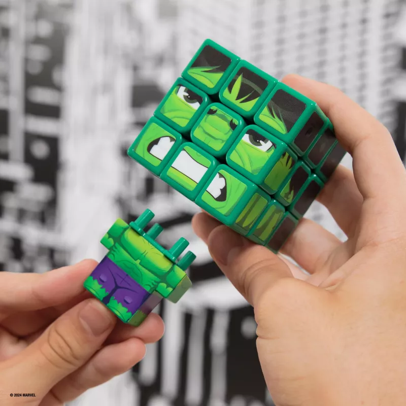 Spin Master Rubik's - Cubers 3x3 Hulk, Geschicklichkeitsspiel