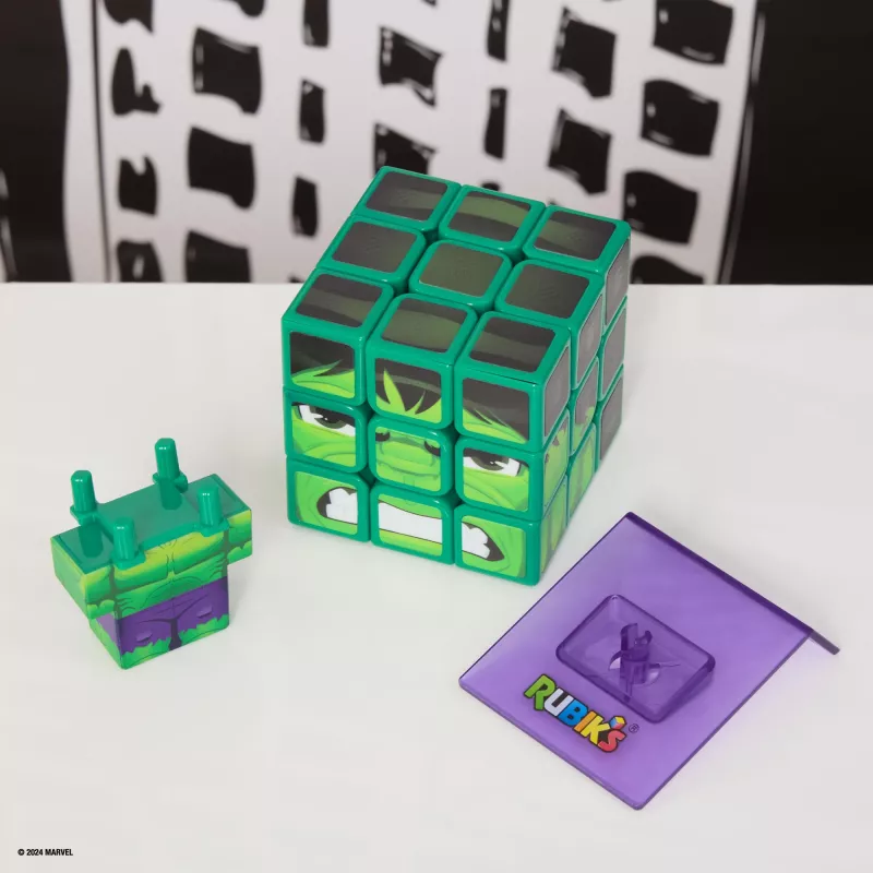 Spin Master Rubik's - Cubers 3x3 Hulk, Geschicklichkeitsspiel