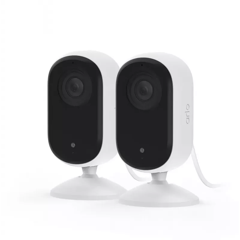 IP-Sicherheitskamera Arlo Essential 2K Indoor Security Camera 2er-Pack kabellos Innenbereich