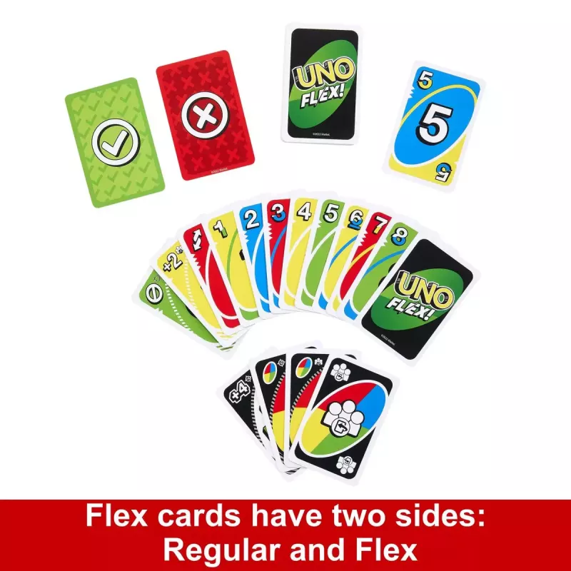 Kartenspiel MATTEL Games UNO Flex — Ablegespiel, Alter 7+