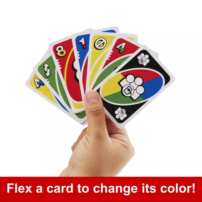 Kartenspiel MATTEL Games UNO Flex — Ablegespiel, Alter 7+