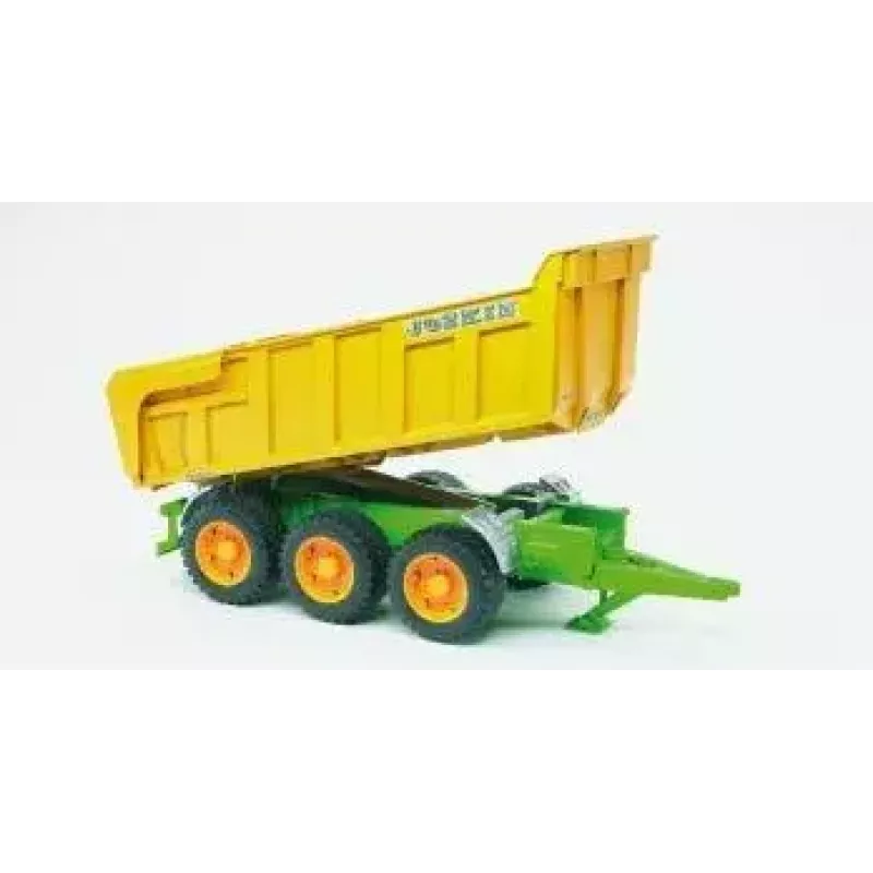 Bruder Joskin Wannenkippanhänger, 1:16, Grün/Gelb