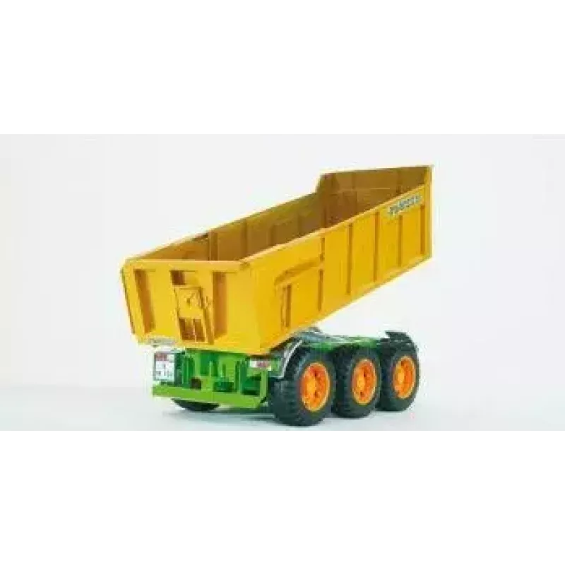Bruder Joskin Wannenkippanhänger, 1:16, Grün/Gelb