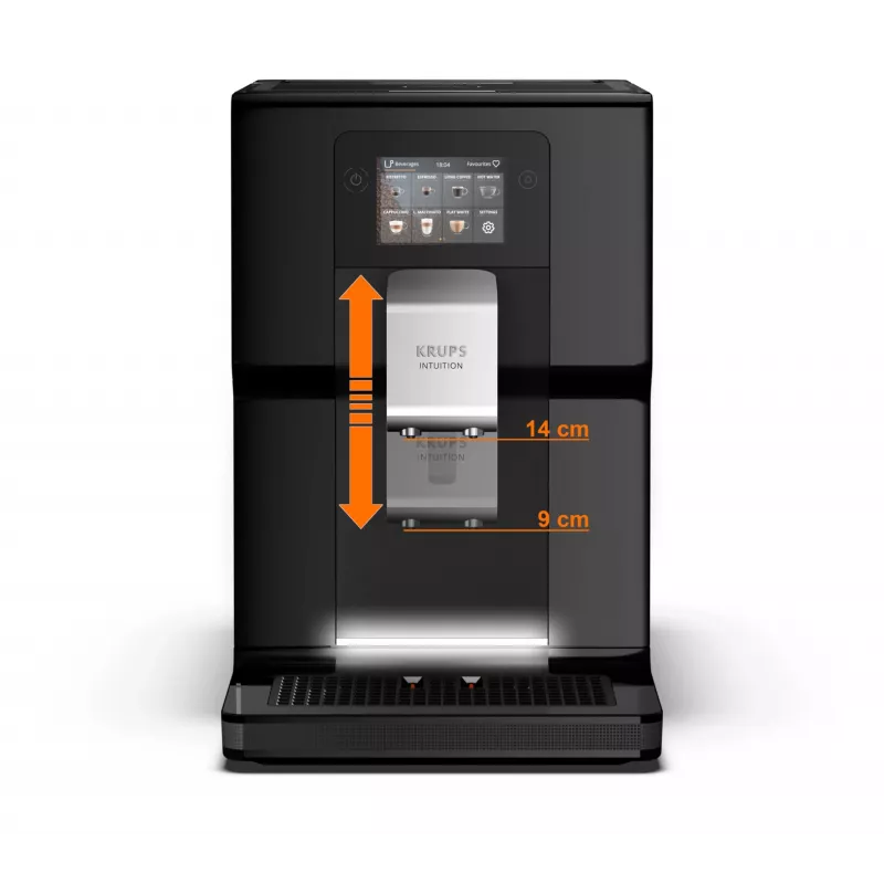 Krups Intuition Preference EA8738 Kaffeevollautomat, 3 l, Schwarz