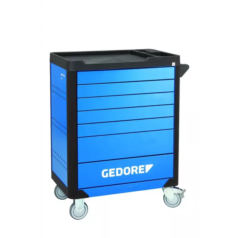 Gedore Workster Highline WHL-L7-TS-147 Werkzeugwagen, 147 Werkzeuge, Blau/Schwarz