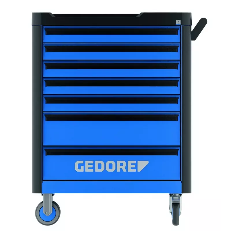 Gedore Workster Highline WHL-L7-TS-147 Werkzeugwagen, 147 Werkzeuge, Blau/Schwarz