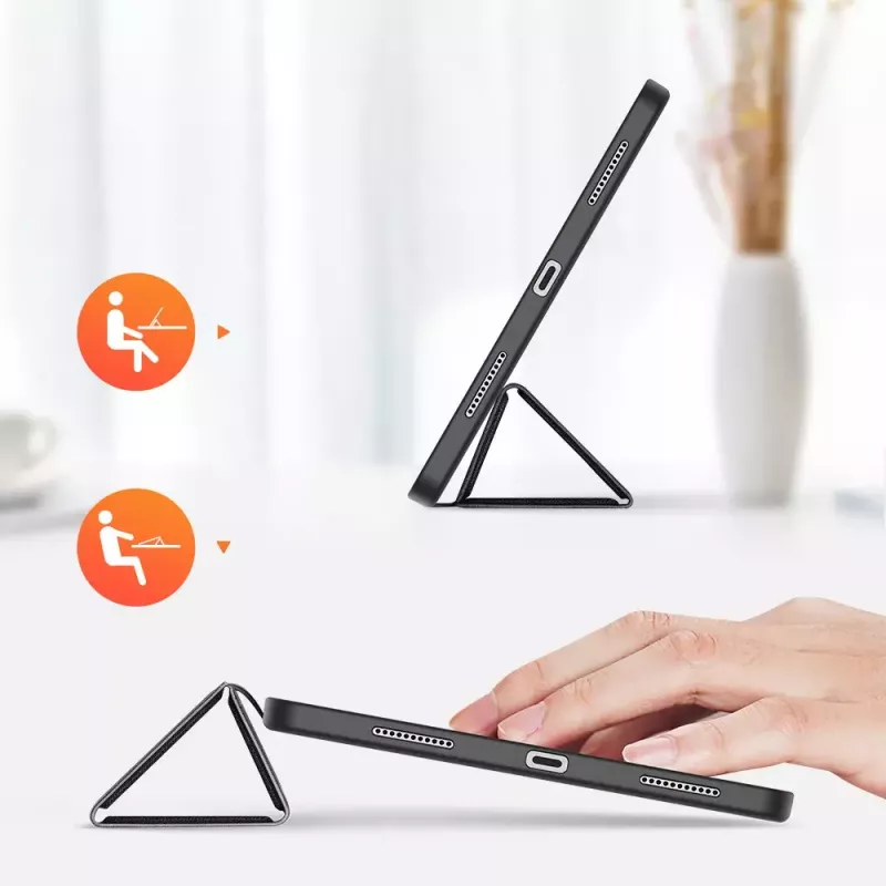 Nevox Vario Series 2347 Bookcase für Apple iPad Pro 13 Zoll (33 cm) M4/M5, PU, Magnetverschluss, grau