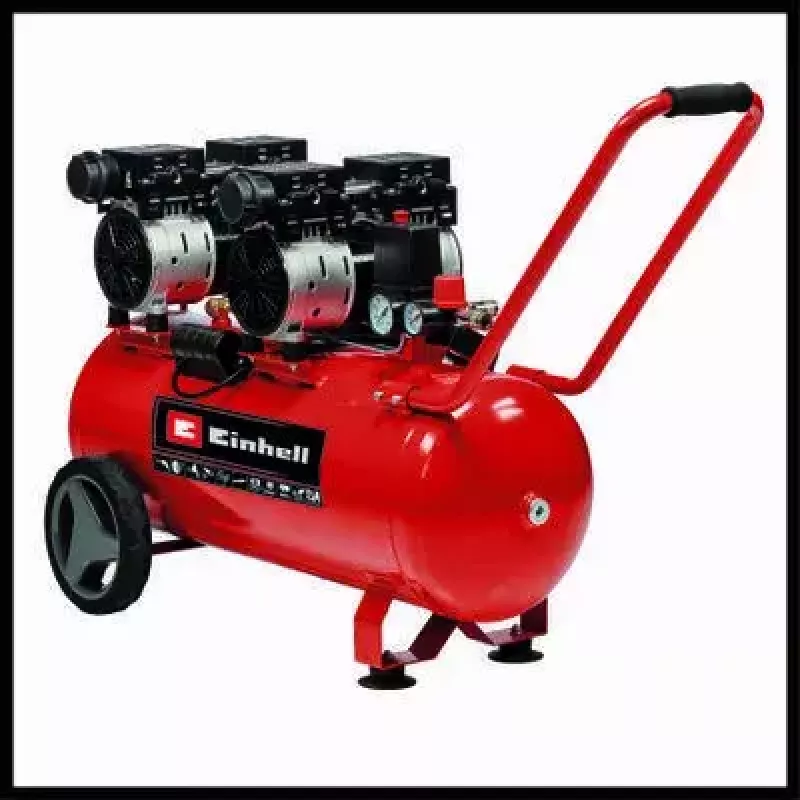 Einhell TE-AC 50 Silent 4020620 Luftkompressor, 1500 W, 50 l, 8 bar, rot/schwarz