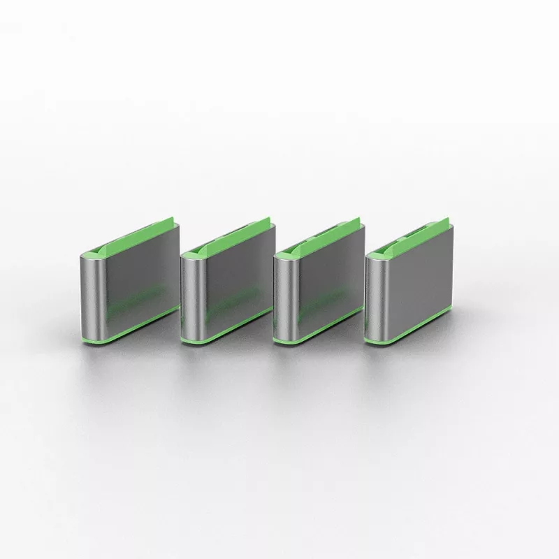 Port-Blocker-Schlüssel Lindy USB Typ-C-Port-Blocker-Schlüssel 4er-Pack Grün