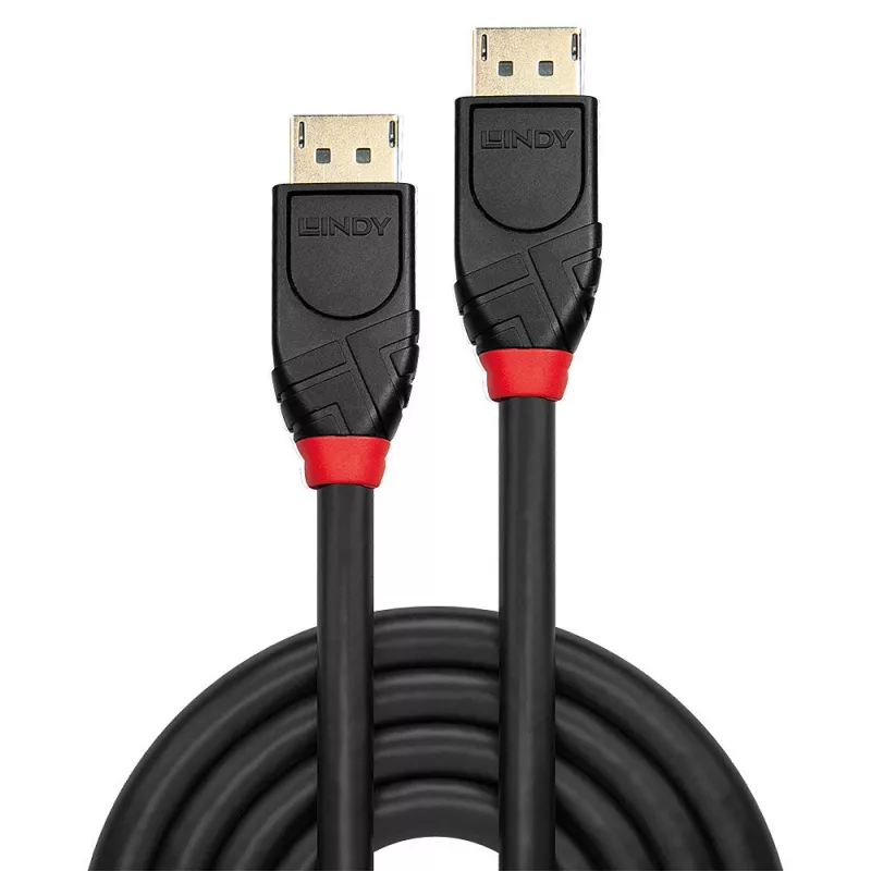 Lindy 41079 aktives DisplayPort-1.2-Kabel, DisplayPort (M) auf DisplayPort (M), 15 m, 4K, schwarz