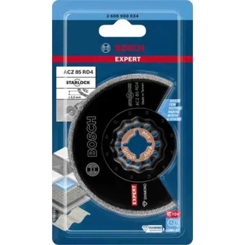 Bosch Expert ACZ 85 RD4 2 608 900 034 Diamant-Segmentsägeblatt, Grout + Abrasive, Ø 85 mm, Schnittbreite 2 mm
