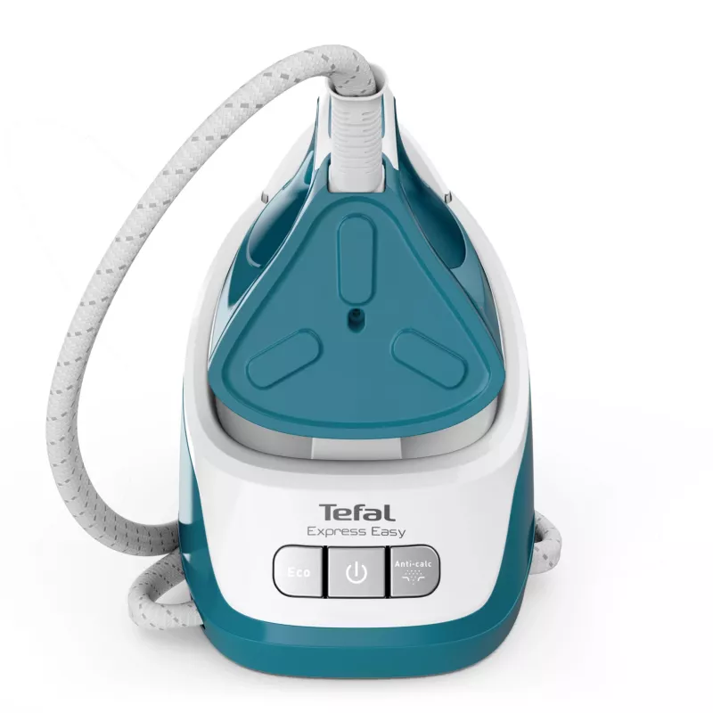Tefal Express Easy SV6131E0 Dampfbügelstation, 5,8 bar, 120 g/min, 350 g/min Dampfstoß, 1,7 l, automatische Abschaltung, weiß/türkis