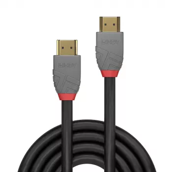 Lindy 3m Ultra High Speed HDMI-Kabel, Anthra Line, 3 m, HDMI Typ A (Standard), HDMI Typ A (Standard), 3D, 48 Gbit/s, Schwarz