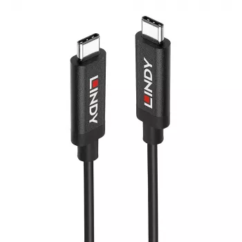 Lindy 5m aktives USB 3.2 Gen 2 C/C-Kabel, 5 m, USB C, USB C, USB 3.2 Gen 2 (3.1 Gen 2), 10 Gbit/s, Schwarz