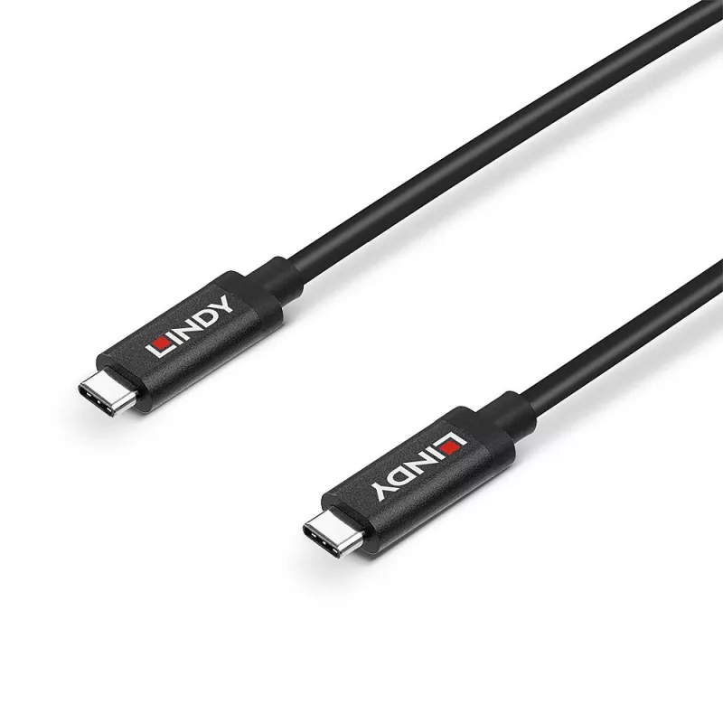 Lindy 5m aktives USB 3.2 Gen 2 C/C-Kabel, 5 m, USB C, USB C, USB 3.2 Gen 2 (3.1 Gen 2), 10 Gbit/s, Schwarz