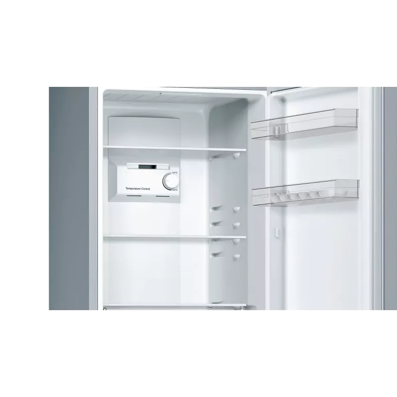 Bosch Serie 2 KGN33NLEB Kühl-Gefrierkombination, freistehend, 279 l, No Frost, E, Edelstahl