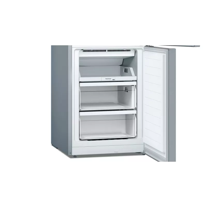 Bosch Serie 2 KGN33NLEB Kühl-Gefrierkombination, freistehend, 279 l, No Frost, E, Edelstahl