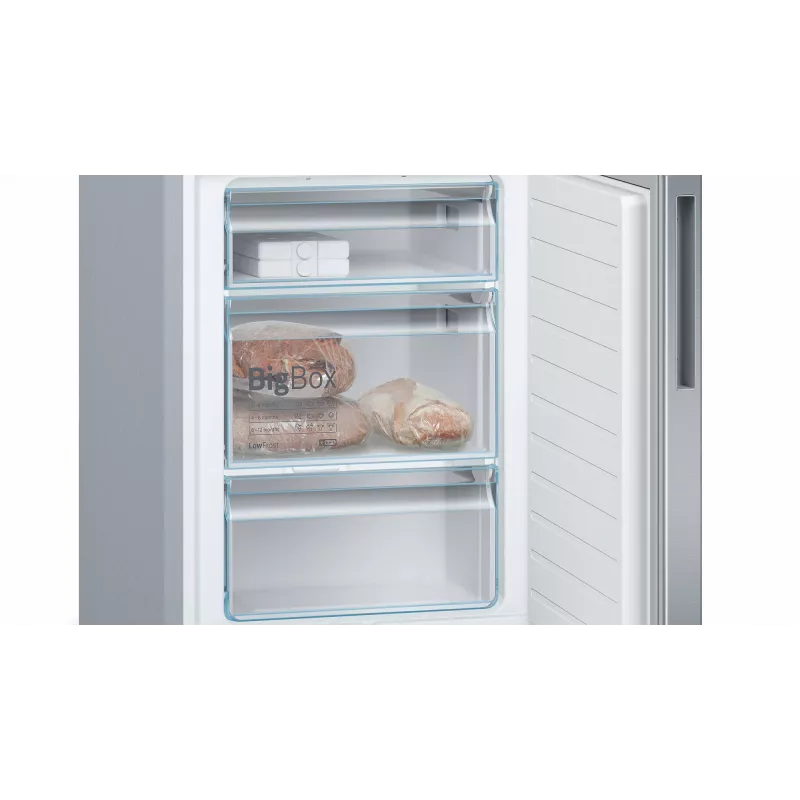 Bosch Serie 6 KGE39ALCA Kühl-Gefrierkombination, freistehend, 201 cm, Gefrierteil 94 l, C, Edelstahl