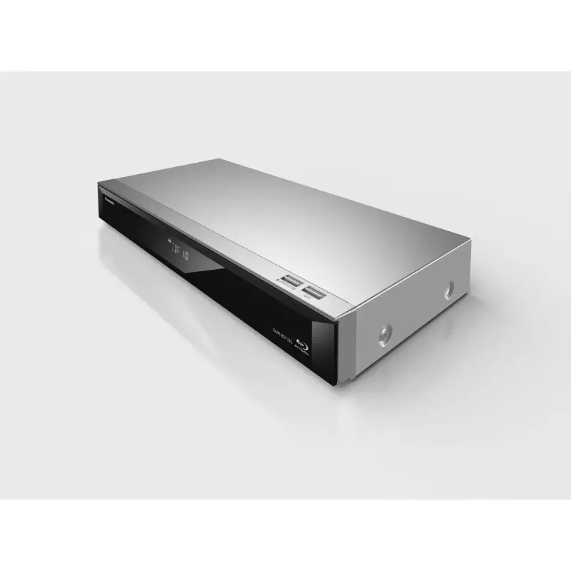 Panasonic DMR-BST765AG 3D Blu-ray-Rekorder mit 500-GB-Festplatte, Silber/Schwarz