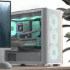 Mini Tower PC Aerocool D301A Schwarz Holz ATX-Netzteil