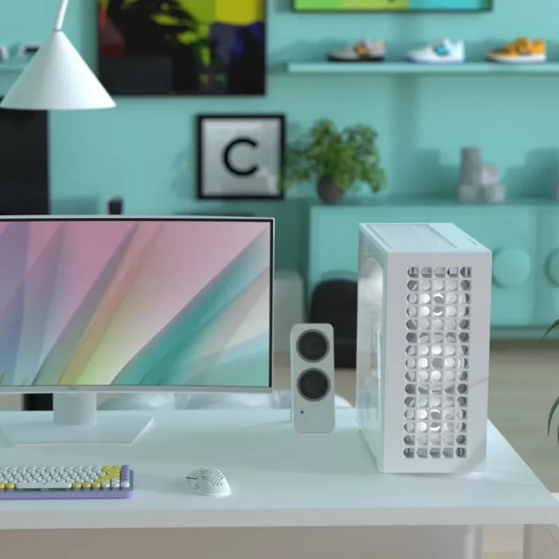Aerocool D502A Midi Tower Weiß