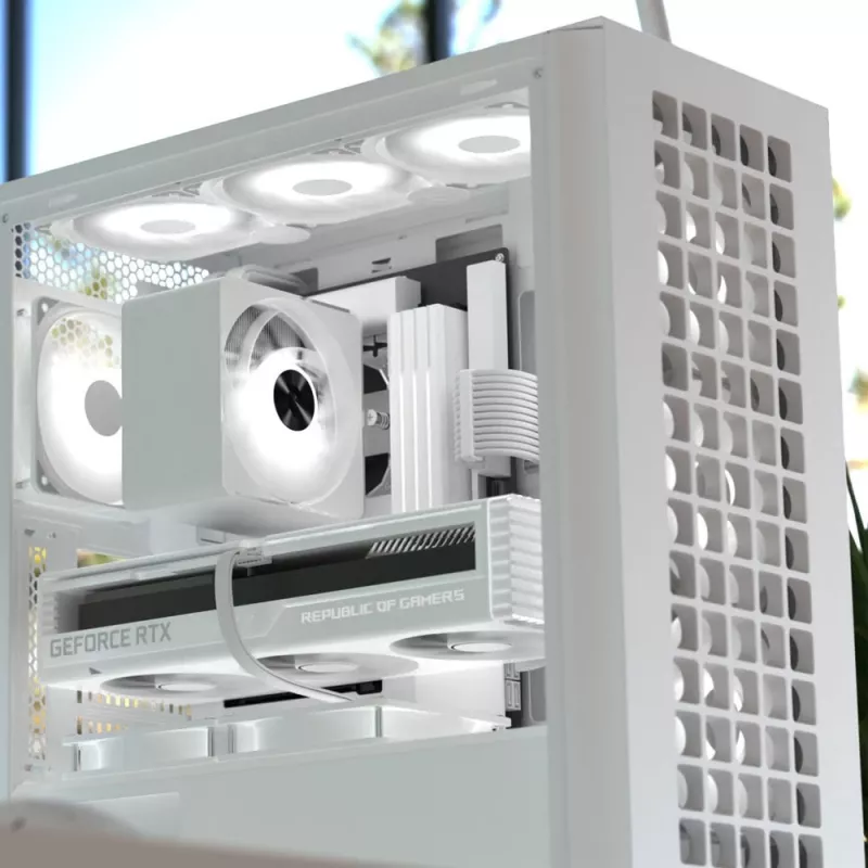 Aerocool D502A Midi Tower Weiß