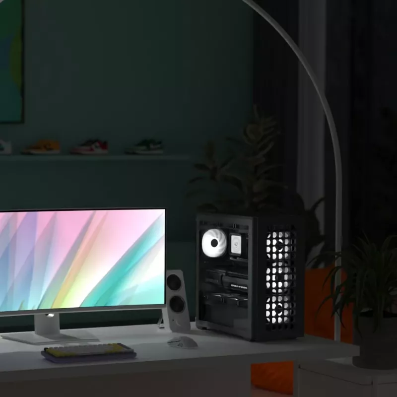 Aerocool D502A Midi Tower Weiß