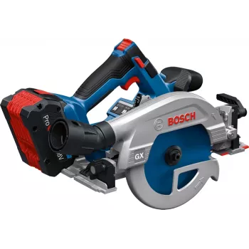 Bosch GKS 18V-57-2 GX Professional 06016C1001 Akku-Handkreissäge, 18 V, 165 mm Sägeblatt, 20 mm Bohrung, solo (ohne Akku und Ladegerät), in L-BOXX, Blau/Schwarz
