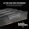 CORSAIR Speicher 64 GB – DDR5 (2x32 GB) DRAM 6600 MT/s CL32 Speicherkit – schwarz Vengeance
