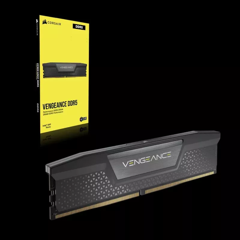 CORSAIR Speicher 64 GB – DDR5 (2x32 GB) DRAM 6600 MT/s CL32 Speicherkit – schwarz Vengeance