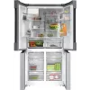 Bosch Serie 6 KFI96APEA French-Door-Kühl-Gefrierkombination, 574 l (375 l Kühlteil + 199 l Gefrierteil), Energieeffizienzklasse E, Home Connect, Edelstahl (gebürstet)