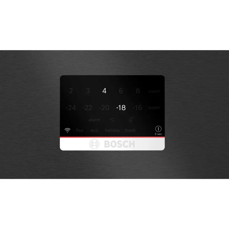 Bosch Serie 8 KGP86AXB0N Standgerät Kühl-Gefrierkombination, 621 l (419 l Kühlteil + 202 l Gefrierteil), Energieeffizienzklasse B, 186 cm, Home Connect, Edelstahl schwarz