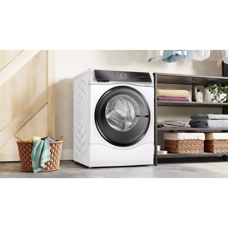 Bosch Serie 8 WNC254A40 Waschtrockner Freistehend Frontlader Weiß