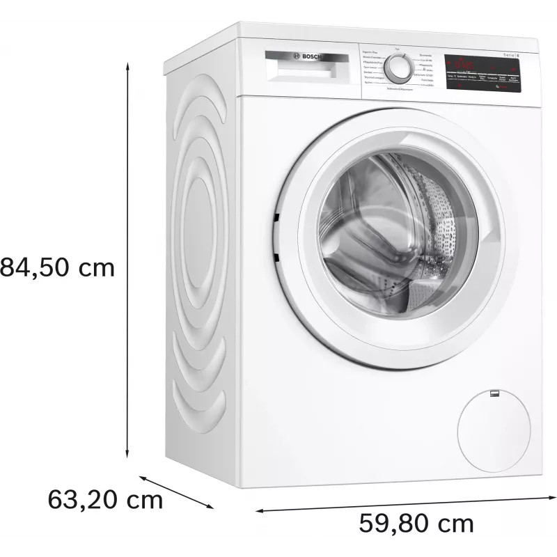 Bosch Serie 6 WUU28T22 Waschmaschine, Frontlader, 9 kg, 1351 U/min, Energieeffizienzklasse A, weiß