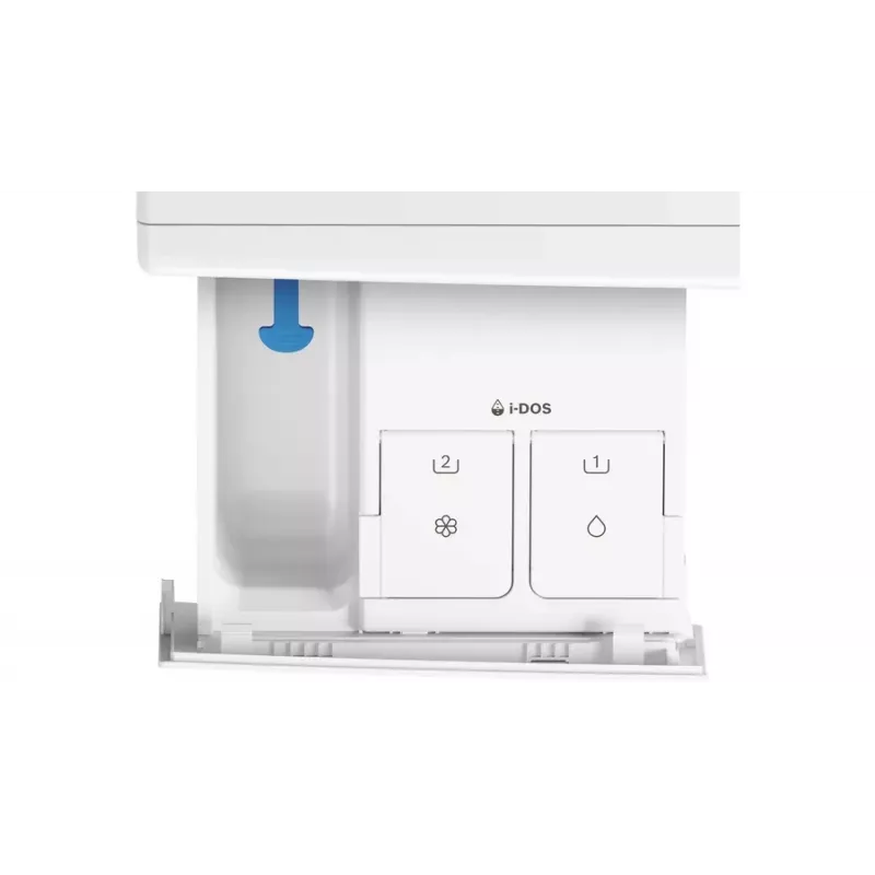 Bosch Serie 6 WGG244F40 Waschmaschine, Frontlader, 9 kg, 1351 U/min, i-DOS, Weiß/Schwarz