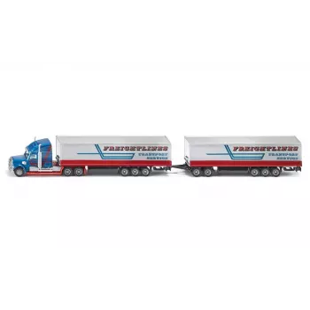 Siku Road Train, Straßenzugmodell, Vormontiert, 1:87, Metall, Kunststoff, 3 Jahr(e), Blau, Rot, Weiß