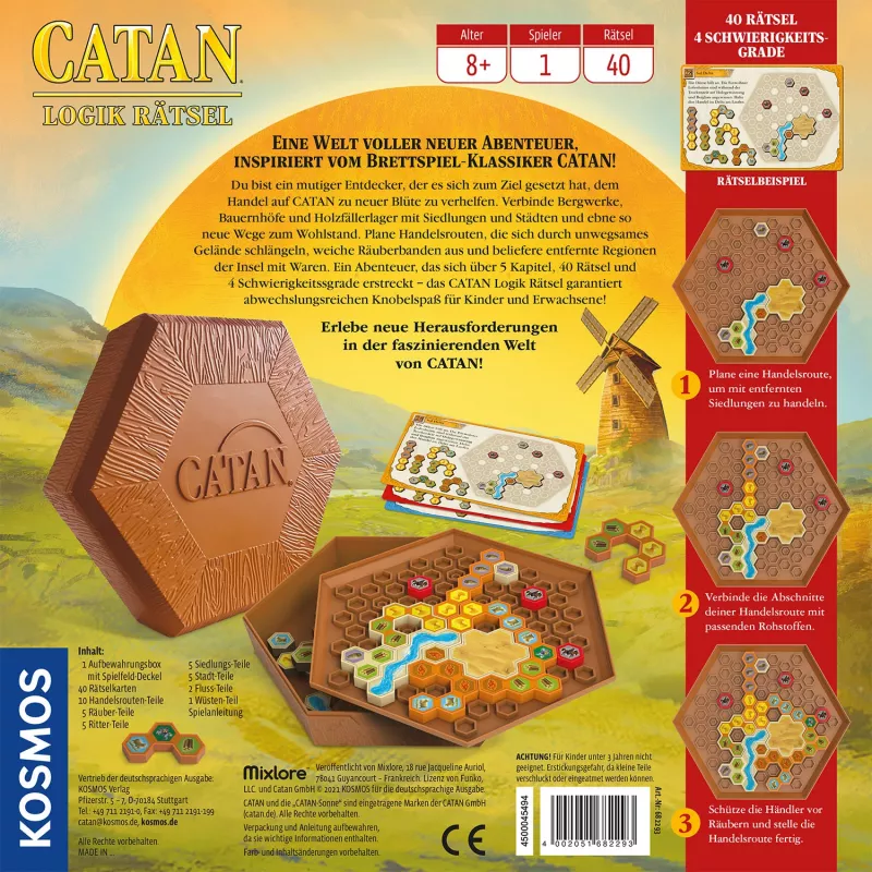 Kosmos Catan Formenpuzzle Geschichte