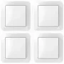 Wandschalter-Set, 4 Stück, Bosch Smart Home, für intelligente Aktoren, weiß