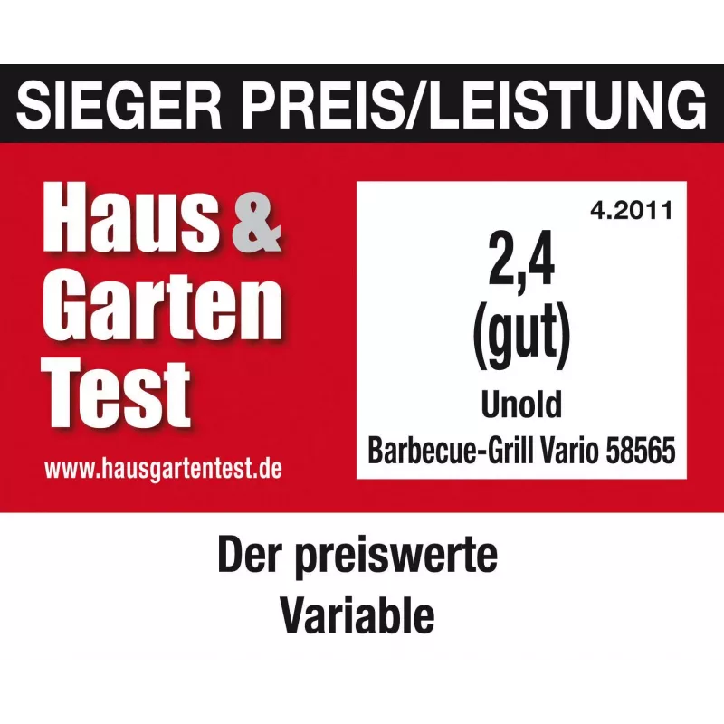 Unold 58565 Outdoor-Barbecue/Grill Kochstation Elektrisch Schwarz 1600 W