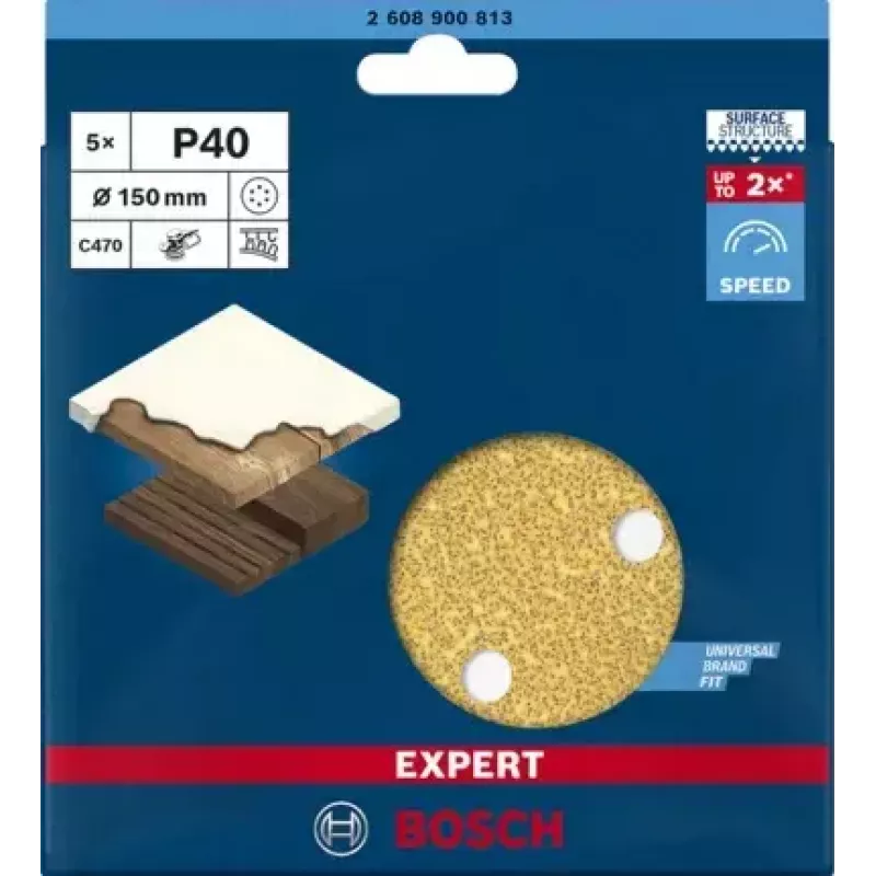Bosch 2 608 900 813 Drehwerkzeug-Schleif-/Schleifzubehör Holz Schleifblatt