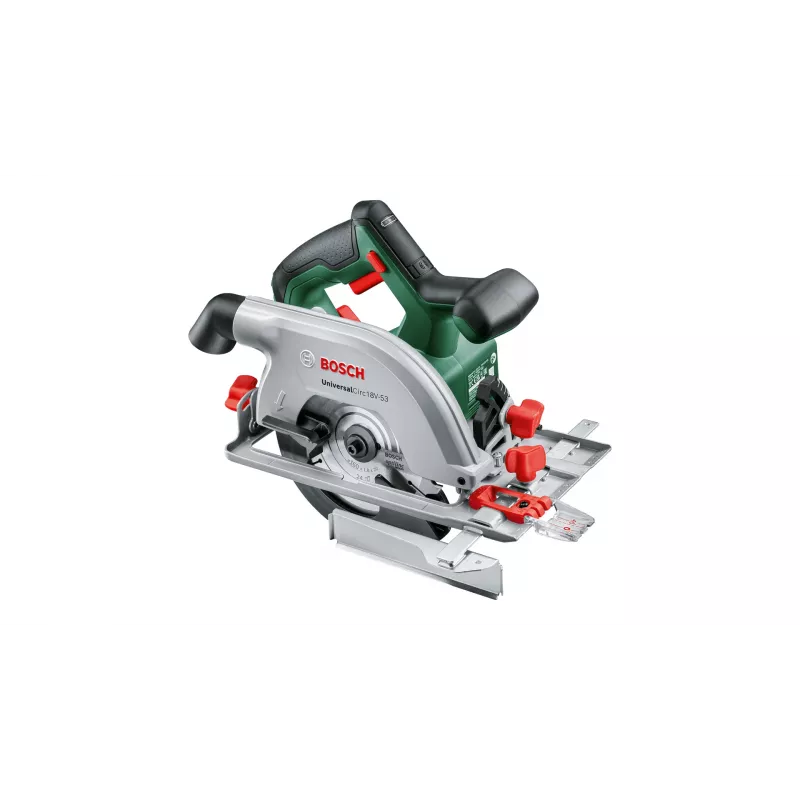 Bosch UniversalCirc 18V-53 Akku-Handkreissäge, 18 V, 160 mm Sägeblatt, 53 mm Schnitttiefe, ohne Akku und Ladegerät, Grün/Schwarz