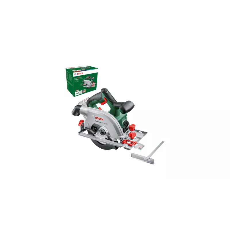 Bosch UniversalCirc 18V-53 Akku-Handkreissäge, 18 V, 160 mm Sägeblatt, 53 mm Schnitttiefe, ohne Akku und Ladegerät, Grün/Schwarz