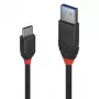 Lindy 1m USB 3.2 Typ A auf C Kabel, 10Gbit/s, Black Line, 1 m, USB A, USB C, USB 3.2 Gen 1 (3.1 Gen 1), 10 Gbit/s, Schwarz