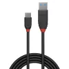 Lindy 1m USB 3.2 Typ A auf C Kabel, 10Gbit/s, Black Line, 1 m, USB A, USB C, USB 3.2 Gen 1 (3.1 Gen 1), 10 Gbit/s, Schwarz