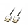 Lindy 1m CROMO schlank High Speed HDMI-Kabel mit Ethernet, 1 m, HDMI Typ A (Standard), HDMI Typ A (Standard), 3D, Schwarz