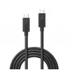 Lindy 1m Thunderbolt 3 Kabel, Passiv, Stecker, Stecker, 1 m, 20 Gbit/s, Schwarz, 60 W