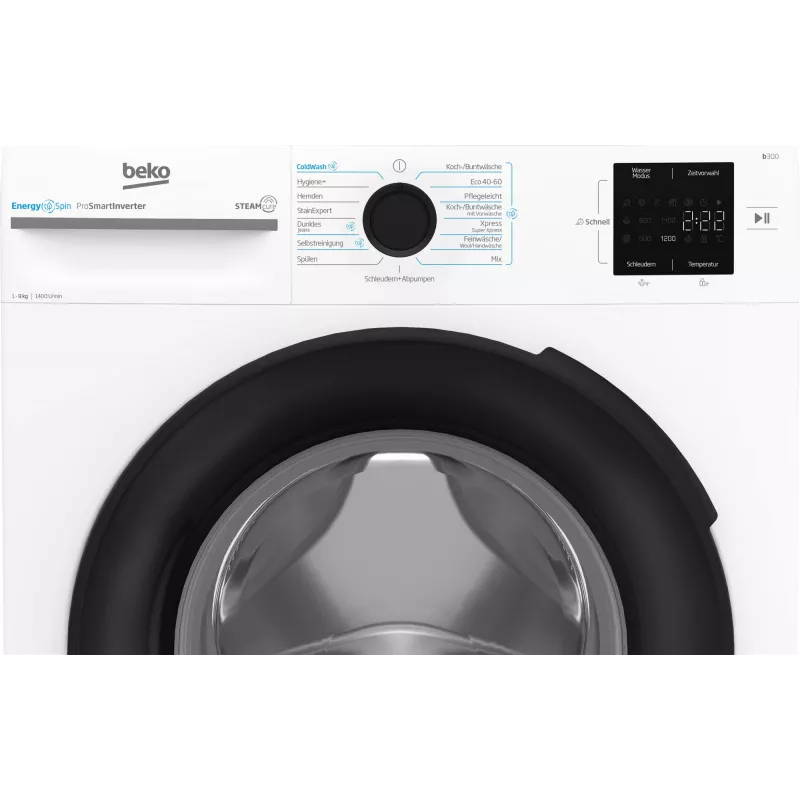 Beko b300 BM3WFU3941X Waschmaschine Frontlader 9 kg 1351 U/min Weiß