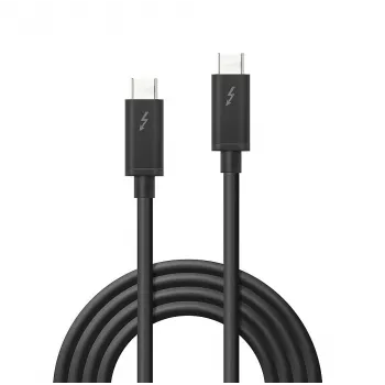Lindy 2m Thunderbolt 3 Kabel, Passiv, Stecker, Stecker, 2 m, 20 Gbit/s, Schwarz, 4096 x 2160 Pixel
