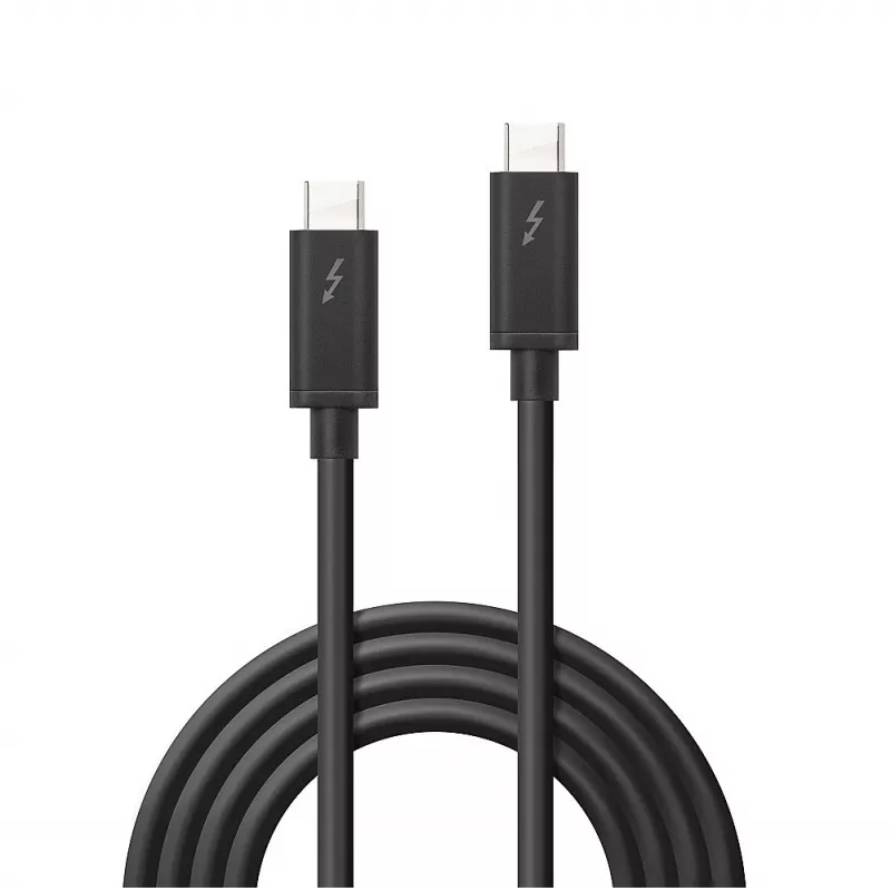 Lindy 2m Thunderbolt 3 Kabel, Passiv, Stecker, Stecker, 2 m, 20 Gbit/s, Schwarz, 4096 x 2160 Pixel